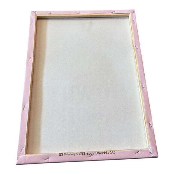 Canvas Wall Pink Cowboy Boot Flowers - Picture 2 of 2